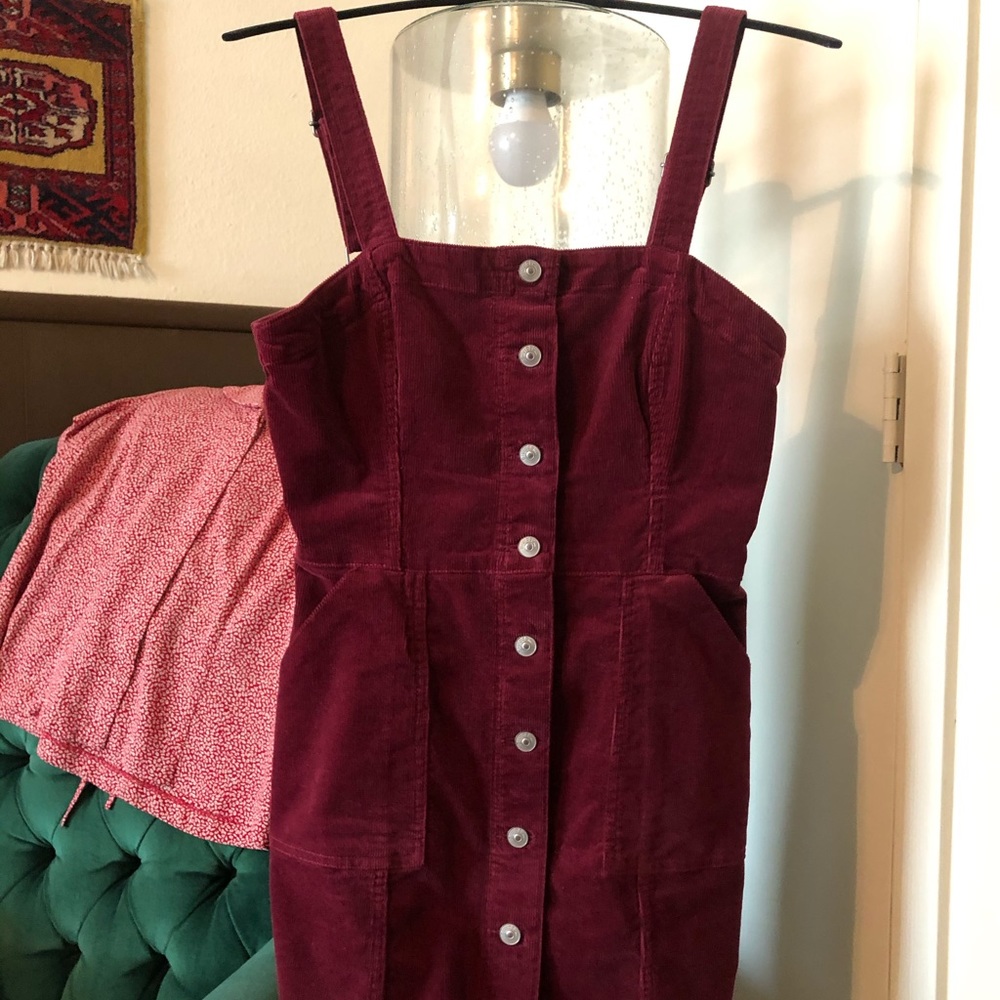 Corduroy Overall Dress